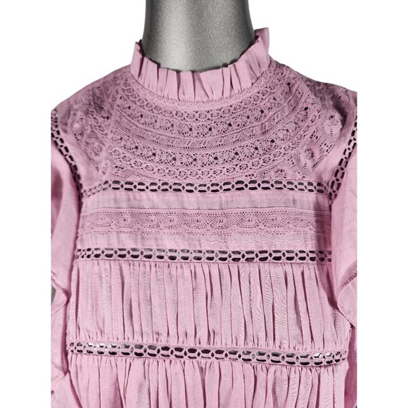 Isabel Marant Pink Ruffle Top - Picture 6 of 9